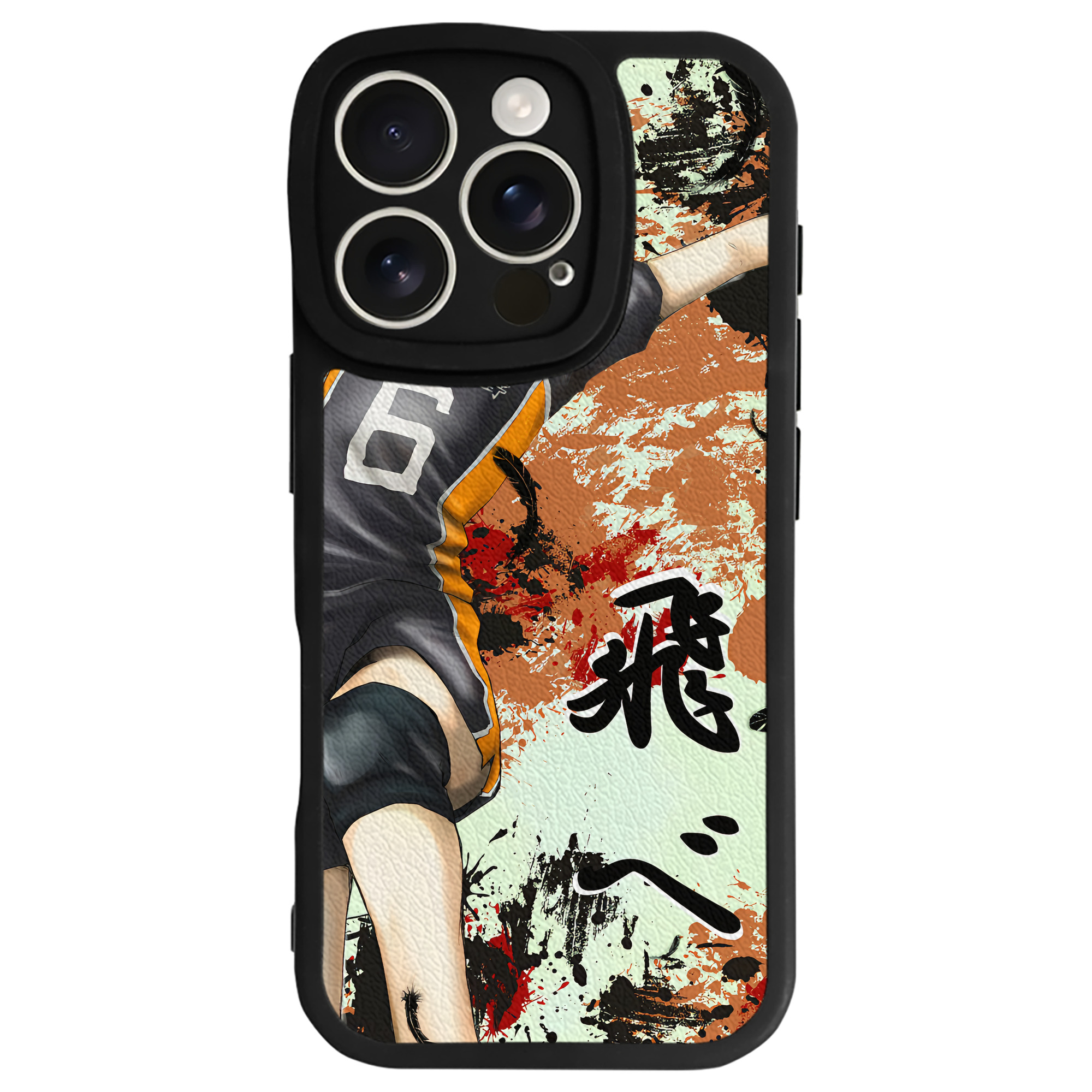 （画像用） ハイキュー!! Haikyu!! 【iPhone 16シリーズ対応】シリコンスマホケース（レザー調） 材質：シリコン